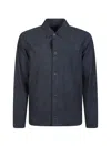Herno Button-up Shirt Jacket In Blue