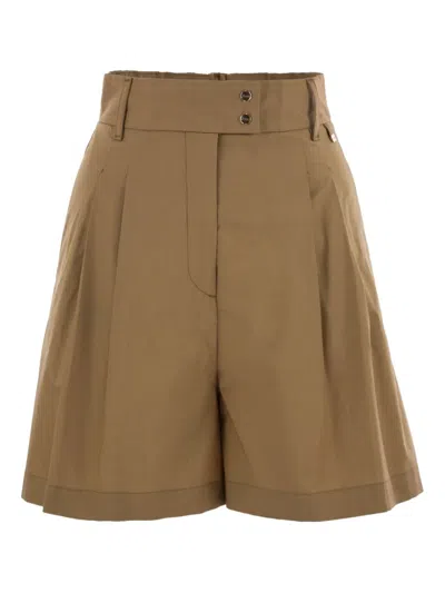 HERNO BUTTON ZIP-FASTENING SHORTS