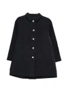 Herno Buttoned Coat In Blue