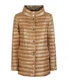 Herno Buttoned Coat In Brown