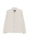 Herno Natural Polyamide Short Jacket In Neutral
