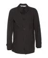 Herno Buttoned Lightweight Jacket In Black
