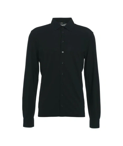Herno Buttoned Long In Black
