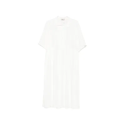 Herno Buttoned Midi Dress In White