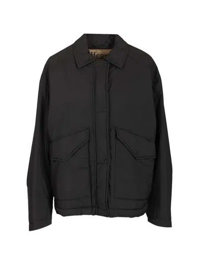 Herno Buttoned Pocket Jacket In Black