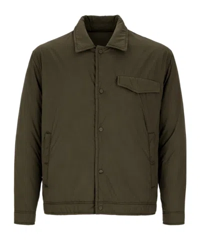 Herno Buttoned Pocket Jacket In Green