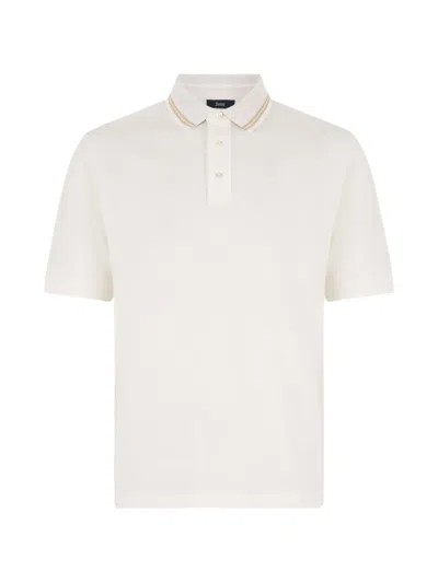 Herno Buttoned Polo Shirt In White