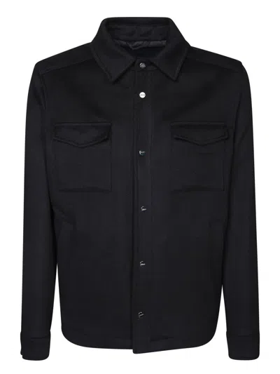 HERNO BUTTONED SHIRT JACKET