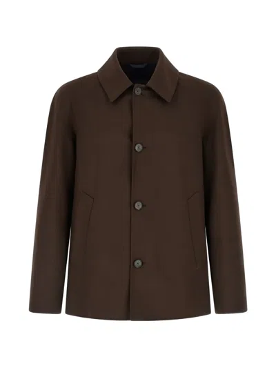 HERNO BUTTONED SHIRT JACKET