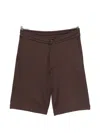 Herno Buttoned Shorts In Brown