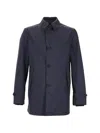 Herno Waterproof Classic Collar Multi Pockets Jacket In Gray