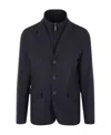 Herno Buttoned-up Single-breasted Blazer In Black