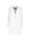 Herno Button-fastening Coat In White