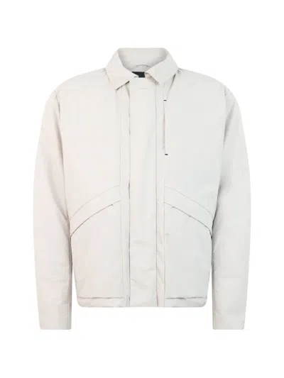 Herno Button-fastening Collared Jacket In Neutral