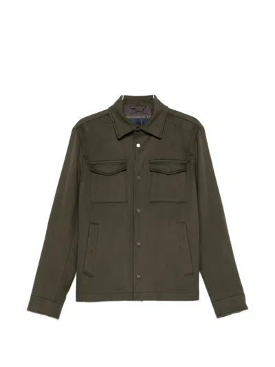 HERNO HERNO BUTTON-UP CHEST-POCKET JACKET