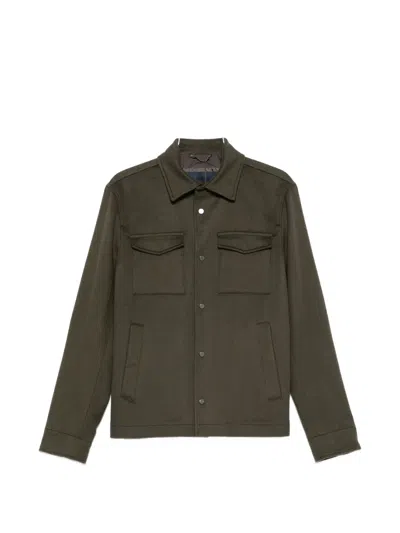 HERNO HERNO BUTTON-UP CHEST-POCKET JACKET