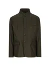 Herno Long-sleeve Button-front Casual Jacket In Green
