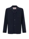 Herno Button-up Patch-pocket Blazer In Blue