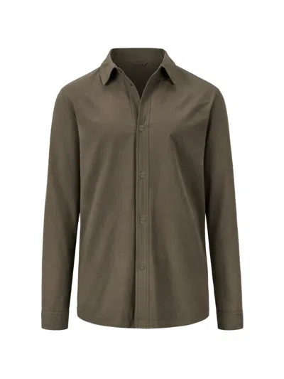 Herno Button-up Shirt In Green