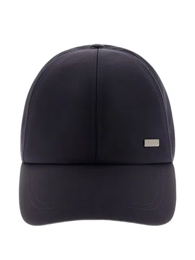 Herno Byron Baseball Cap In Blue