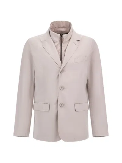 Herno Byron Single-breasted Blazer In Neutral