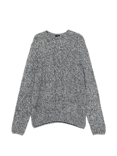 Herno Cable-knit Sweater In Gray