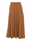 Herno Cady Midi Skirt In Brown