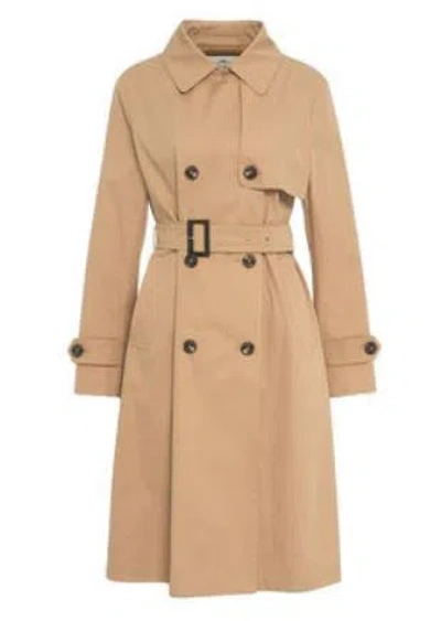 Herno Camel Cotton Clothing Coats In Brown