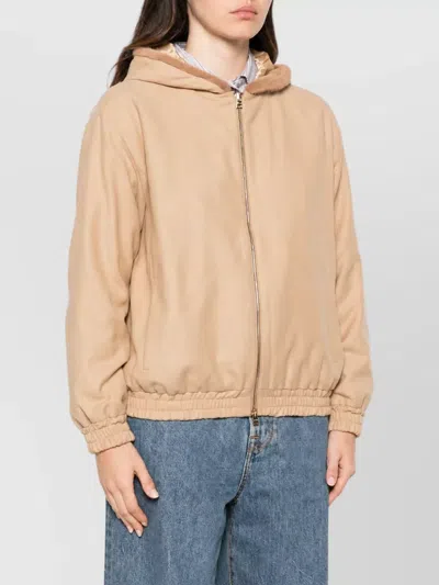 Herno Camel Hair Oversized Coat In Neutral