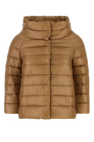 Herno Camel Nylon Down Jacket