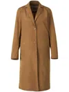 Herno Buttoned Garbadine Jacket In Brown