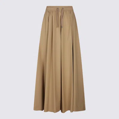 Herno Camel Skirt In Brown