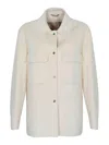 Herno Shacket Resort In Wool In White