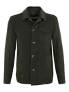 Herno Casual Jacket With Chest Pocket And Collared Design In Green