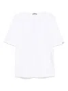Herno Round Neck T-shirt With Snap Button Details
