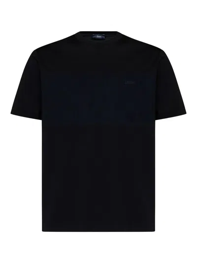 Herno Cotton Jersey T-shirt In Black