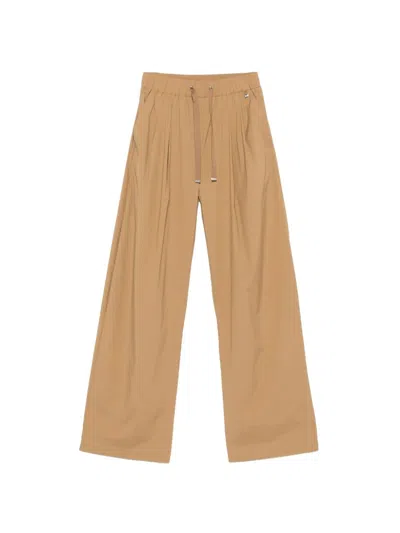 Herno Cammello Polyamide Trousers In Brown