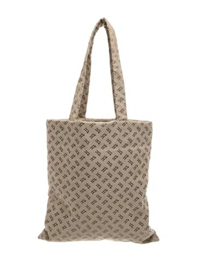 Pre-owned Herno Canvas Tote In Neutrals