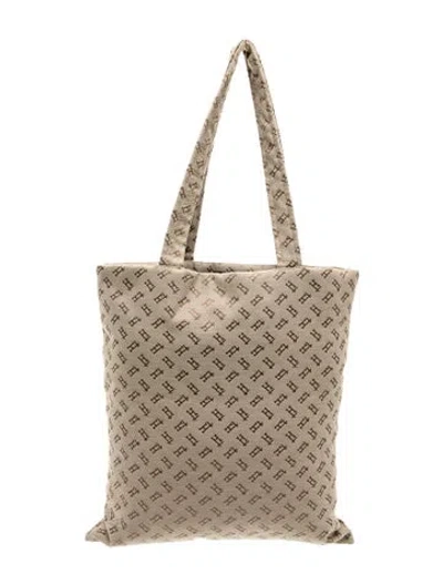 Pre-owned Herno Canvas Tote In Neutrals