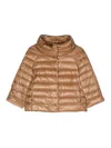 Herno Sofia Nylon Cape In Brown