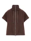 Herno Cape Alpacas In Brown