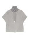 Herno Cape Alpacas In Grey