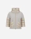 Herno Cape Aus New Cashmere Und Nylon Ultralight In Chantilly