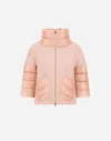 Herno Cape Aus New Cashmere Und Nylon Ultralight In Hellrosa