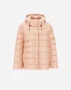 Herno Cape Aus Nylon Ultralight Und Cashmere Seta In Hellrosa