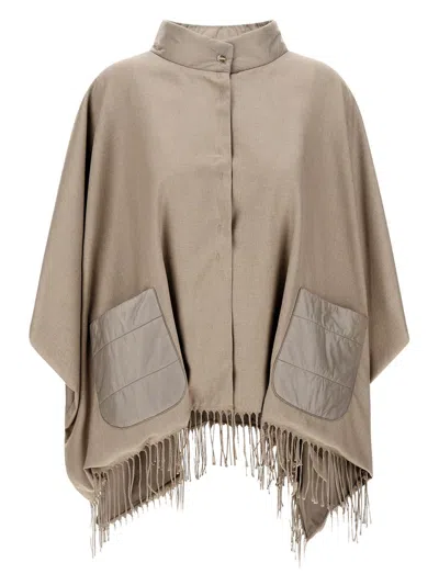 Herno Cape In Beige