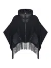 Herno Fringed-hem Jacket In Black