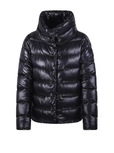 Herno Cape Down Jacket In Blue
