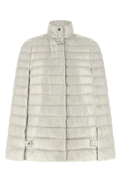 Herno Cape Down Jacket In Grey