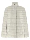 Herno Ultralight Quilted Down Cape Down Jacket In Gray